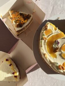 An example of an easy dessert. boxed cakes photographed from above